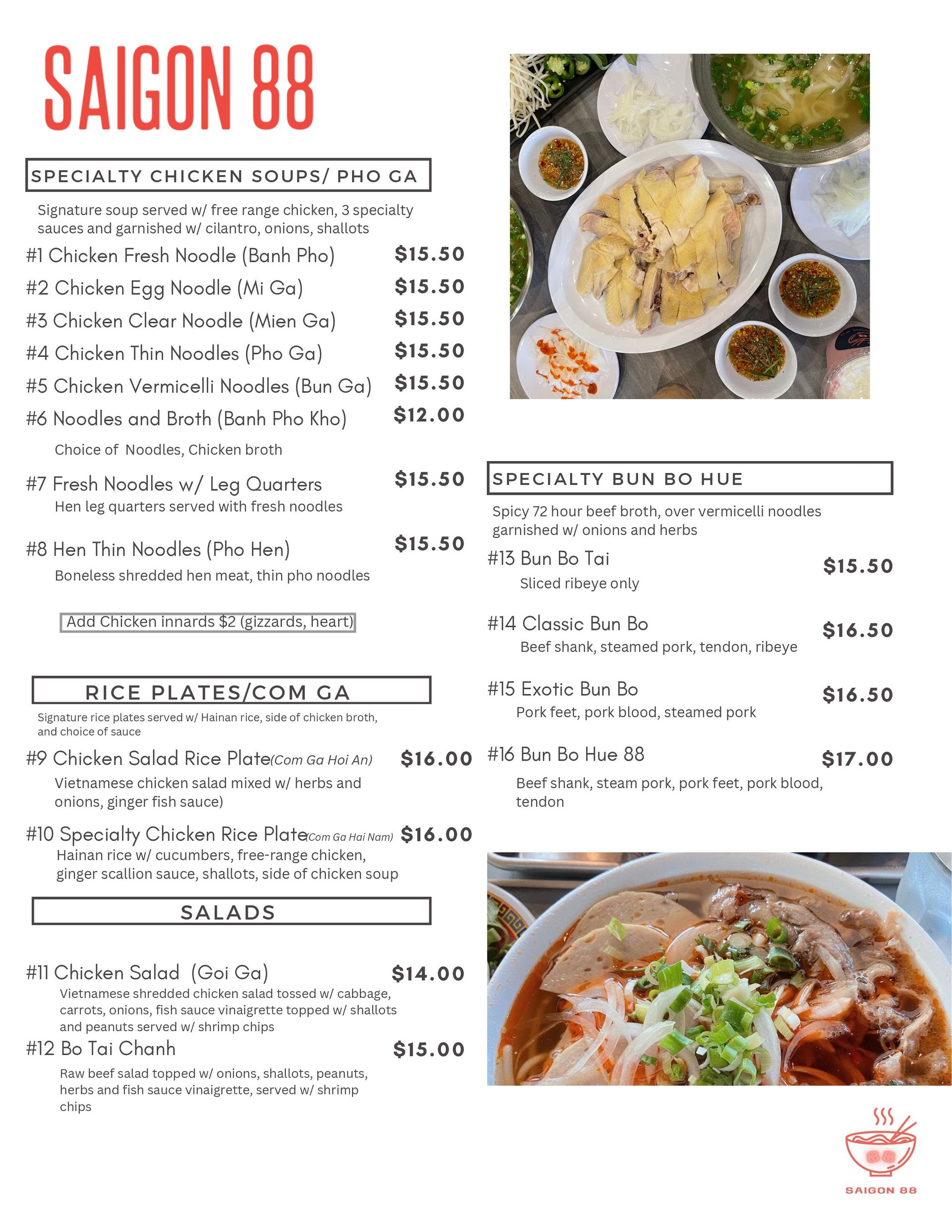 menu one